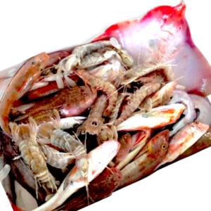 morralla con galera y cangrejo